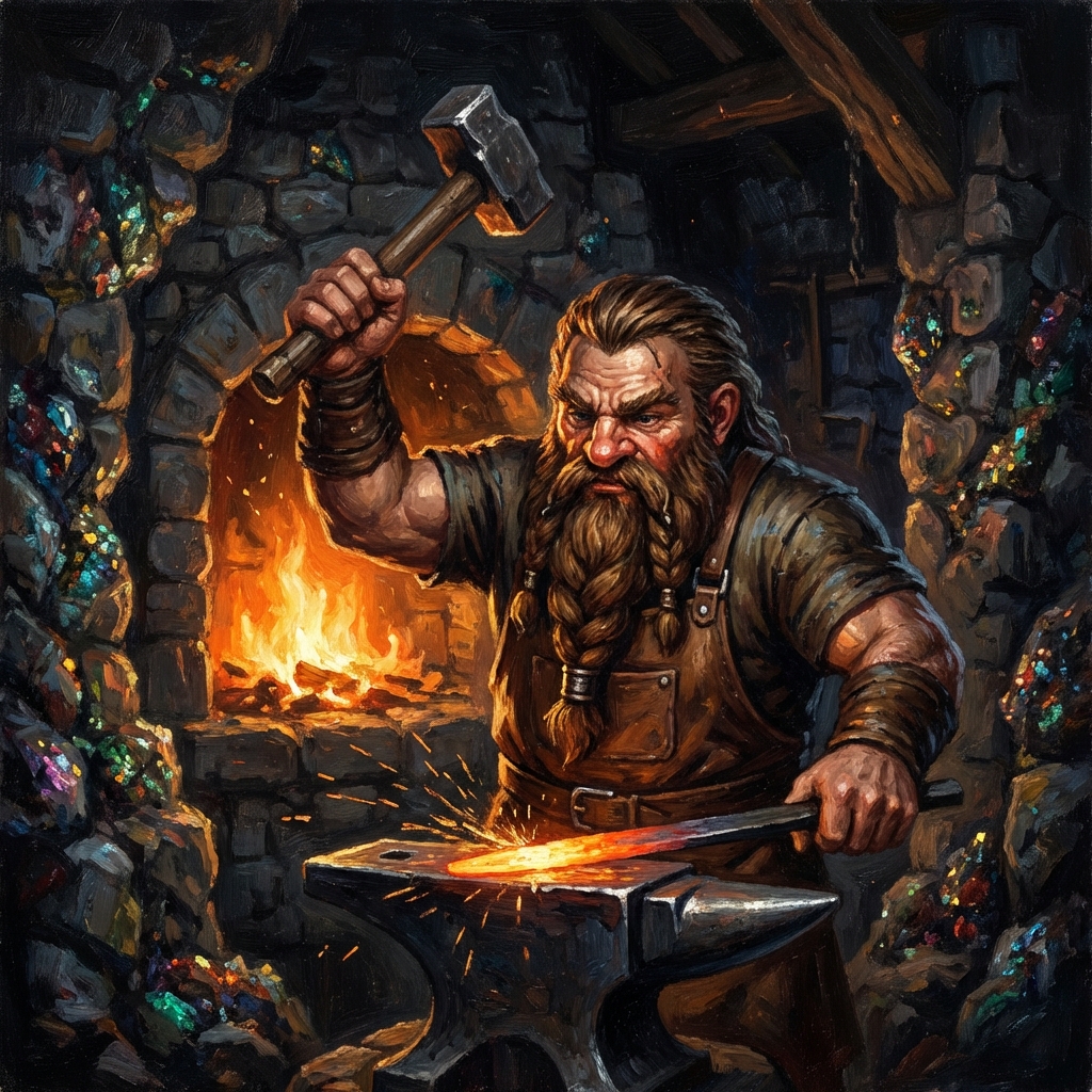 Dwarf at home