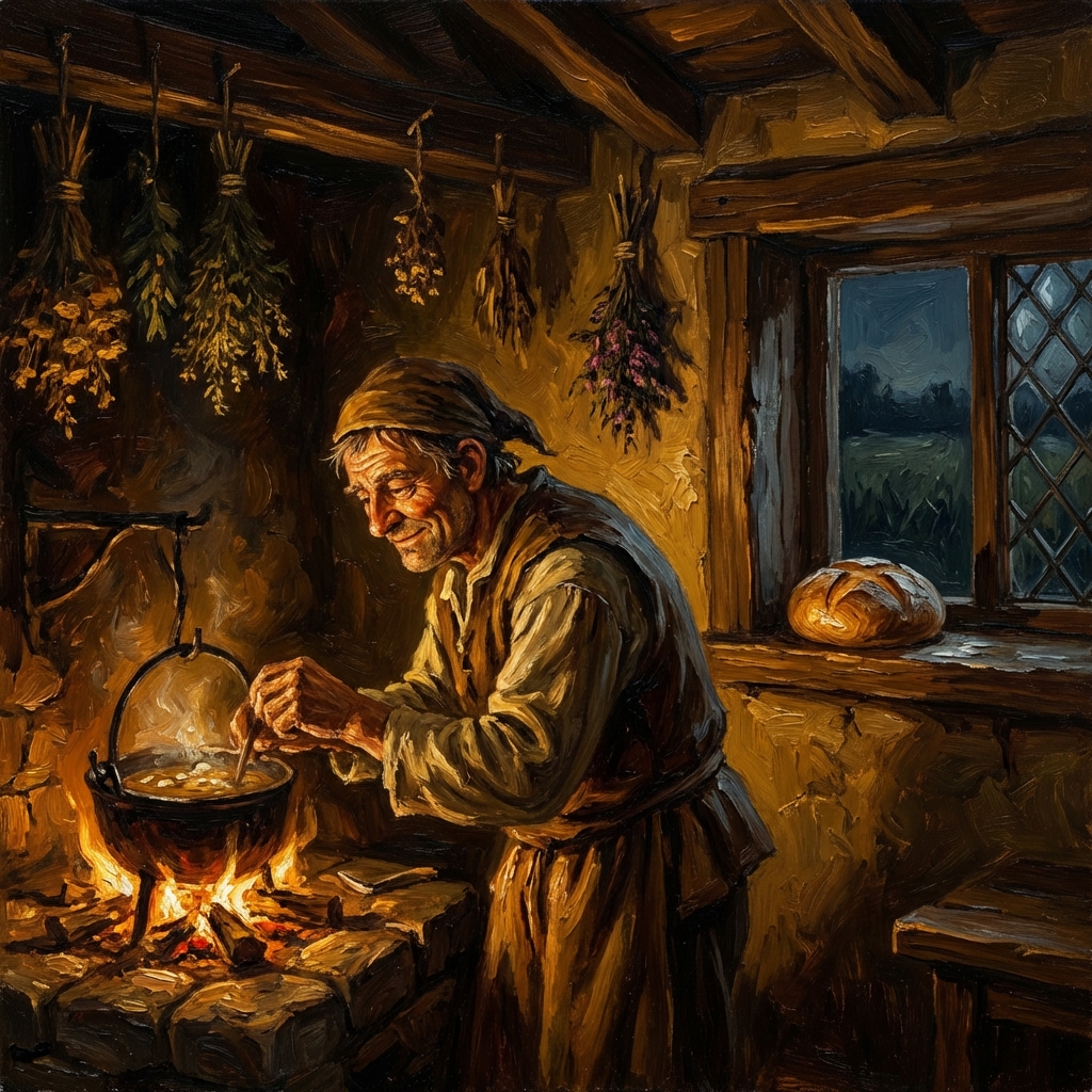 Peasant at home